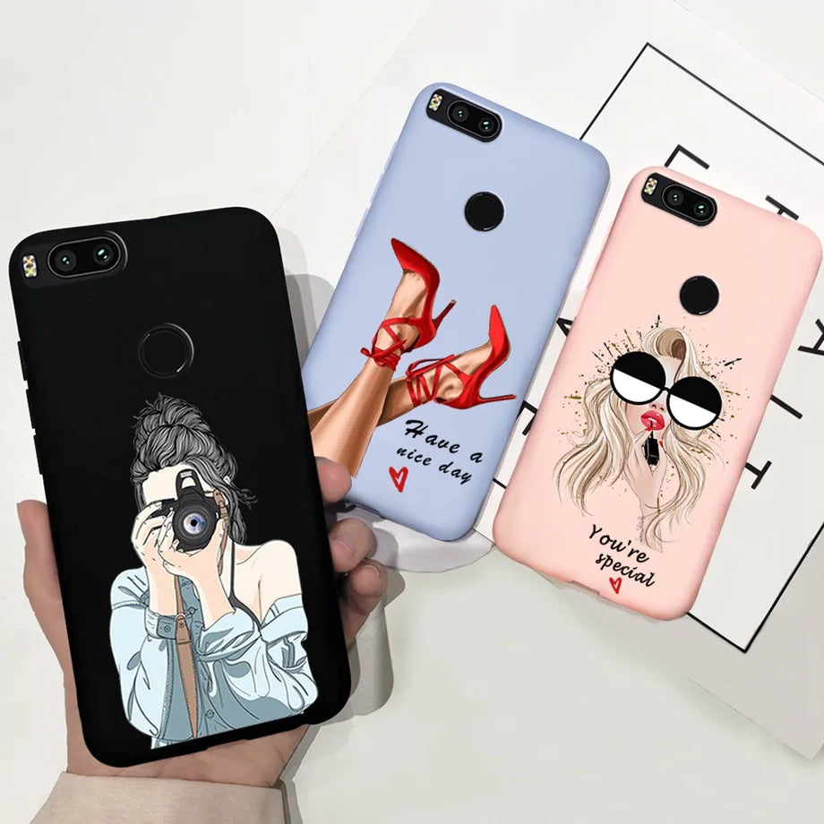 For Xiaomi Mi A1 Case for Girls Xiaomi Mi 5x A1 5 X A 1 Mi5X MiA1 Case Ultra Thin soft Back TPU Soft Silicone Cover Phone Coque