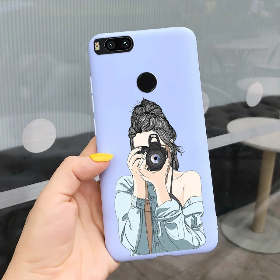 For Xiaomi Mi A1 Case for Girls Xiaomi Mi 5x A1 5 X A 1 Mi5X MiA1 Case Ultra Thin soft Back TPU Soft Silicone Cover Phone Coque