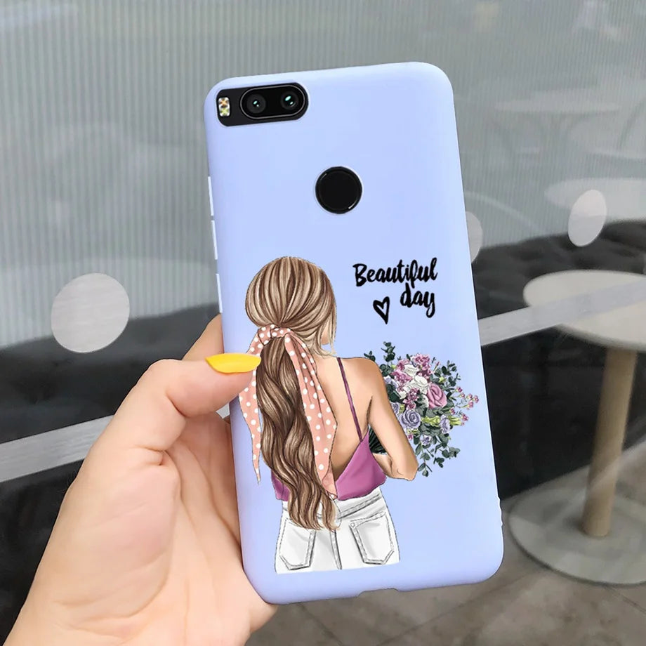 For Xiaomi Mi A1 Case for Girls Xiaomi Mi 5x A1 5 X A 1 Mi5X MiA1 Case Ultra Thin soft Back TPU Soft Silicone Cover Phone Coque