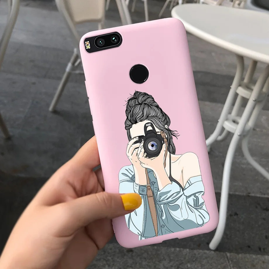 For Xiaomi Mi A1 Case for Girls Xiaomi Mi 5x A1 5 X A 1 Mi5X MiA1 Case Ultra Thin soft Back TPU Soft Silicone Cover Phone Coque