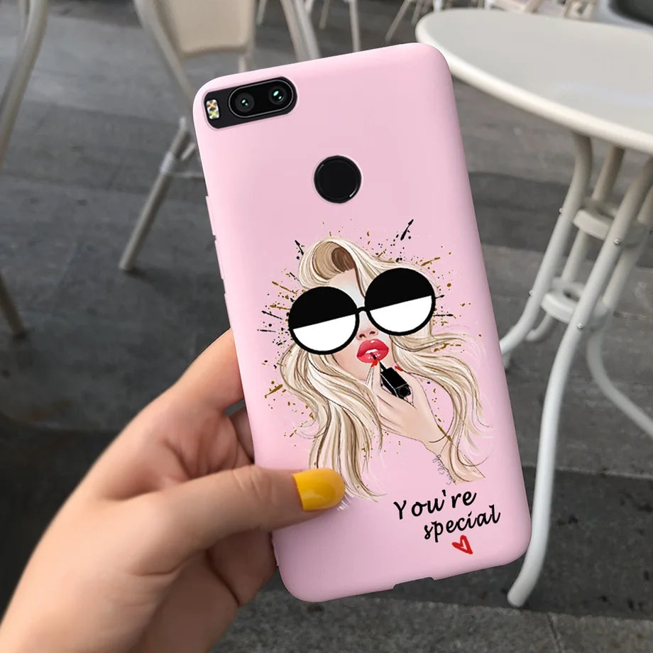 For Xiaomi Mi A1 Case for Girls Xiaomi Mi 5x A1 5 X A 1 Mi5X MiA1 Case Ultra Thin soft Back TPU Soft Silicone Cover Phone Coque