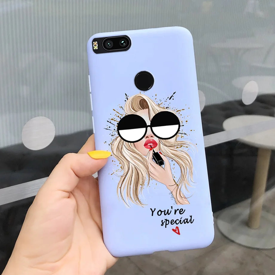 For Xiaomi Mi A1 Case for Girls Xiaomi Mi 5x A1 5 X A 1 Mi5X MiA1 Case Ultra Thin soft Back TPU Soft Silicone Cover Phone Coque
