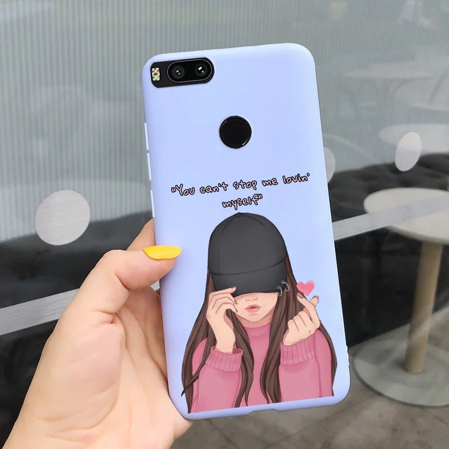 For Xiaomi Mi A1 Case for Girls Xiaomi Mi 5x A1 5 X A 1 Mi5X MiA1 Case Ultra Thin soft Back TPU Soft Silicone Cover Phone Coque
