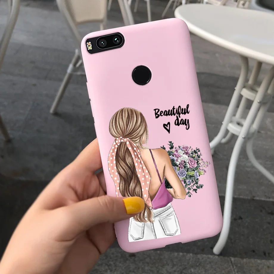 For Xiaomi Mi A1 Case for Girls Xiaomi Mi 5x A1 5 X A 1 Mi5X MiA1 Case Ultra Thin soft Back TPU Soft Silicone Cover Phone Coque