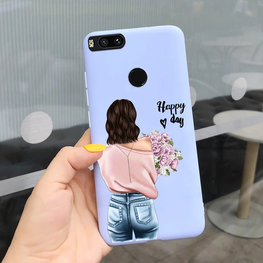 For Xiaomi Mi A1 Case for Girls Xiaomi Mi 5x A1 5 X A 1 Mi5X MiA1 Case Ultra Thin soft Back TPU Soft Silicone Cover Phone Coque