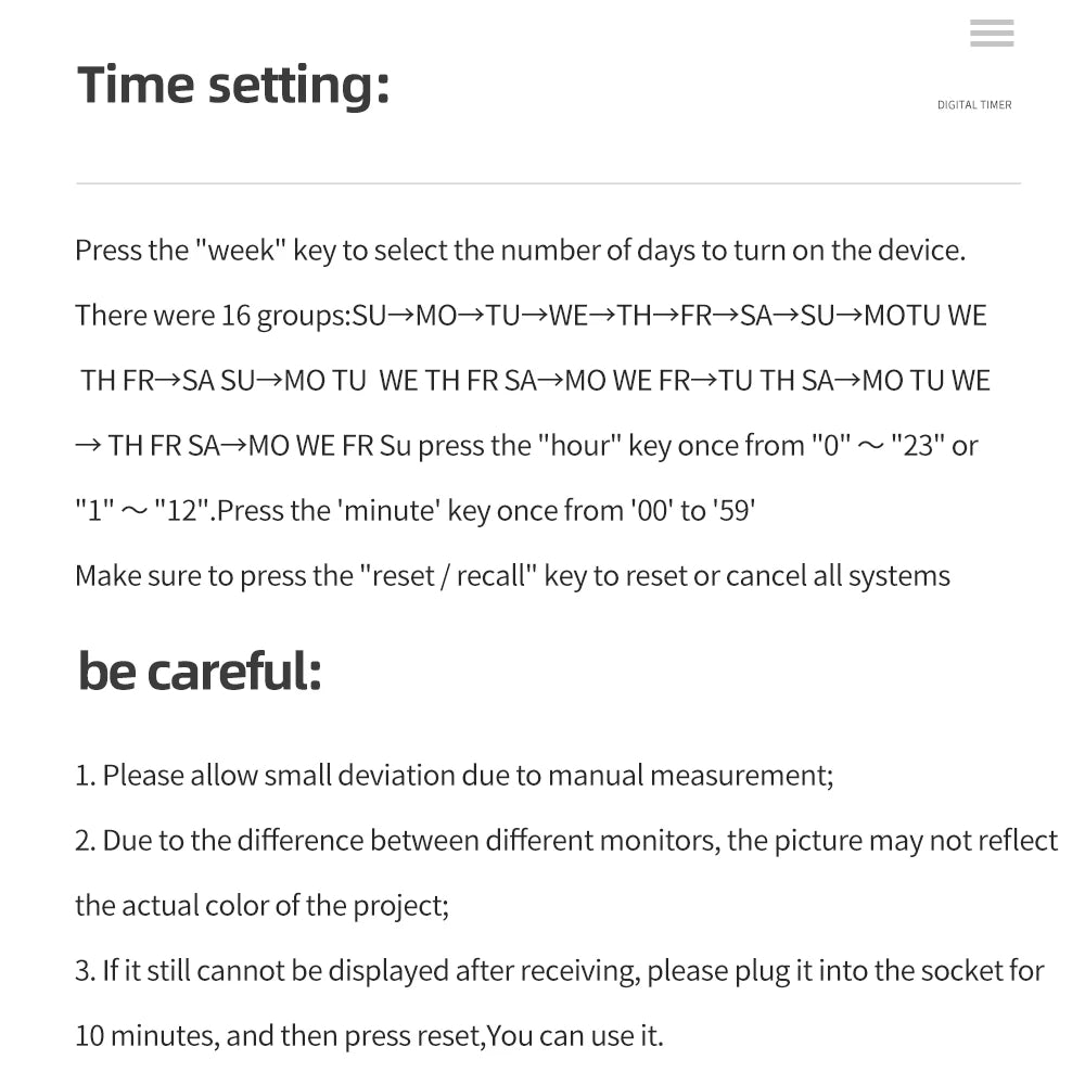 Electronic Digital Timer Switch EU Programmable Electronic Timing Socket EU Plug Outlet Kitchen Appliance Time Control Day/Hour