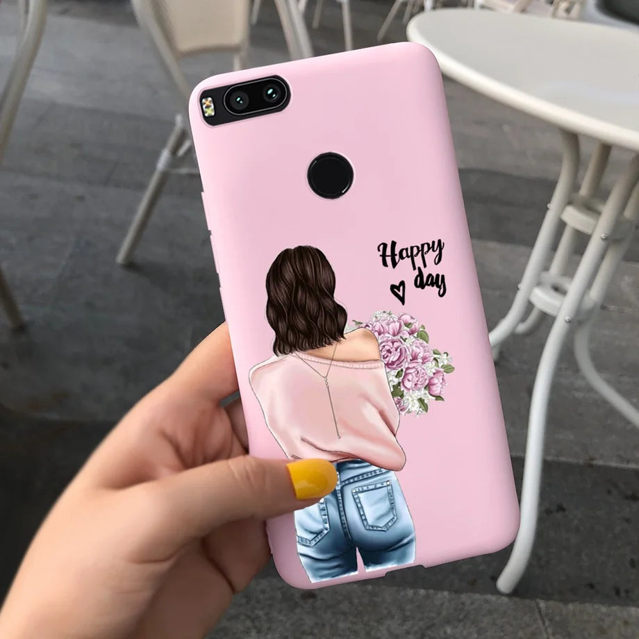 For Xiaomi Mi A1 Case for Girls Xiaomi Mi 5x A1 5 X A 1 Mi5X MiA1 Case Ultra Thin soft Back TPU Soft Silicone Cover Phone Coque