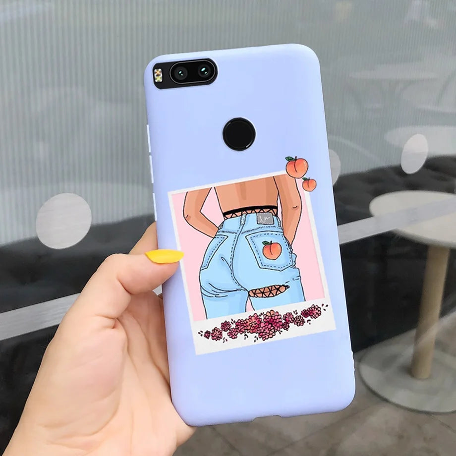 For Xiaomi Mi A1 Case for Girls Xiaomi Mi 5x A1 5 X A 1 Mi5X MiA1 Case Ultra Thin soft Back TPU Soft Silicone Cover Phone Coque