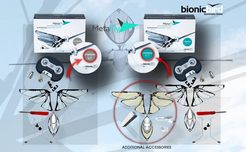 MetaFly Standard Kit by BionicBird High-Tech Electronic Biomimetic and Radio-Controlled Insect Drone for Indoor and Outdoor Use