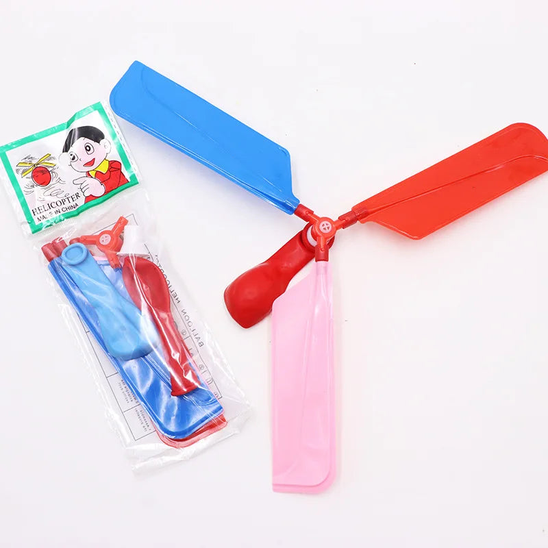 Balloon Aircraft Science and Technology Educational Toys Technology Handmade Diy Balloon Helicopter Children's Creative Toys