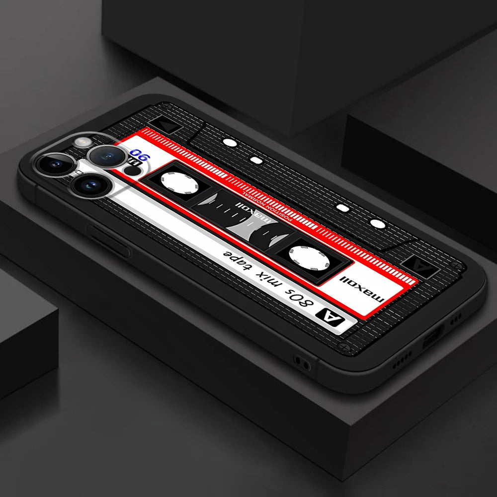 Lucky Tape Pattern Phone Case for Apple iPhone 8 Plus SE XS X 7 6s 14 13 15 16 17 Pro Max 12 Mini XR 11 Pro 14 Matte Cover