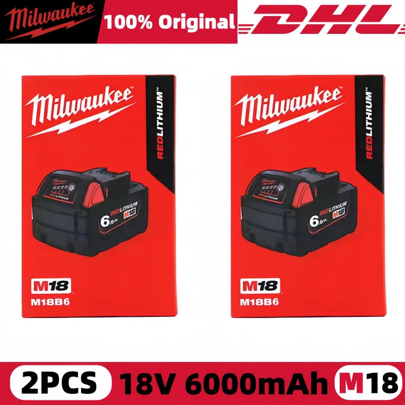 Milwaukee M12 REDLITHIUM HB 6.0Ah Extended Capacity Battery – 12V Rechargeable for M12 Cordless Tools (Model: 48-11-2402)