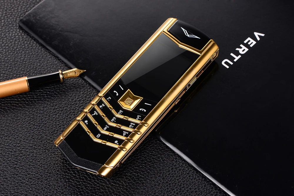 Classic Senior Mobile Phone Elegant Metal Signature Handmade Cellphone Dual SIM Bluetooth Dialer Ebook Luxury Elderly Phone