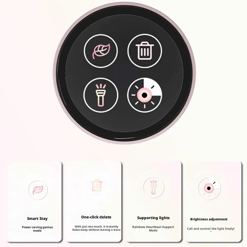 Dynamic Electronic Display Small Pendant Fashionable Badge Digital Show Sceen Smart Cyber Badge E-Badge Electronic Display Badge