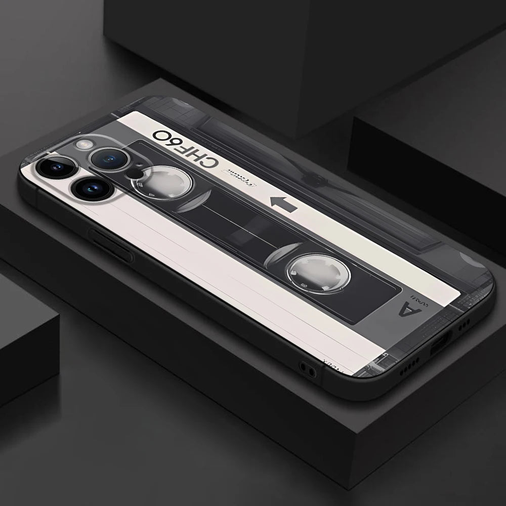 Lucky Tape Pattern Phone Case for Apple iPhone 8 Plus SE XS X 7 6s 14 13 15 16 17 Pro Max 12 Mini XR 11 Pro 14 Matte Cover
