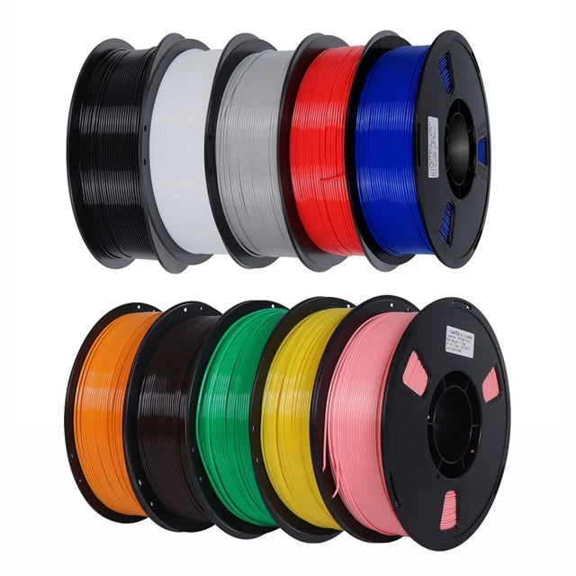 Color 22LBS PLA Filament 1.75mm 10kg 3D Printer Filament Standard 1kg/roll Plastic Spool PLA Multiple Colors Material, 10 Roll