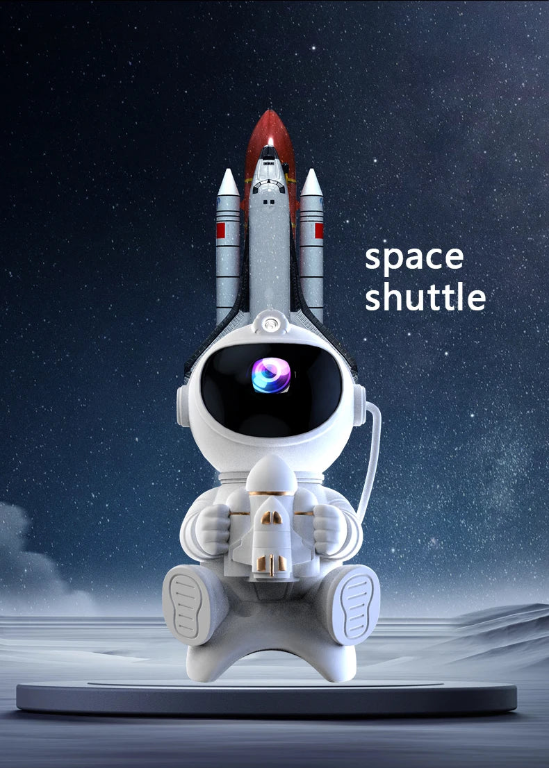 Galaxy Star Projector Night Light Astronaut Space Ceiling LED Lamp for Bedroom Home Decor Kids Gift - Starry Nebula Projector
