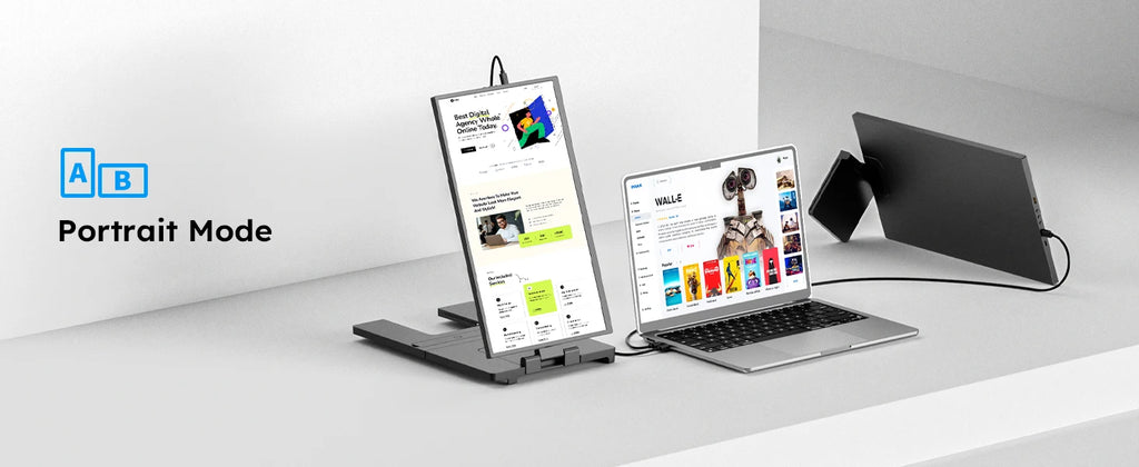 15.6inch Triple Screen Extender For Laptops 1080P FHD IPS Portable Dual External Monitors For Macbook Windows Extension 13-17"