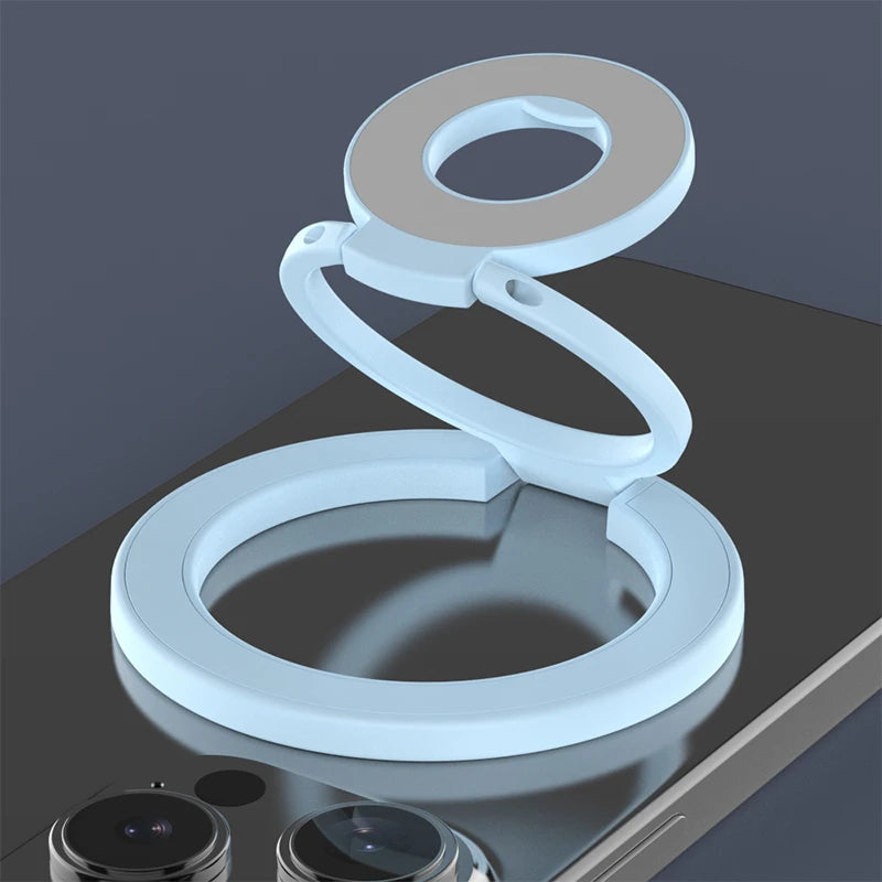 MagSafe Double Sided Magnetic Phone Ring Holder Portable Folding Cellphone Stand Accessory Grip Bracket Support Universal