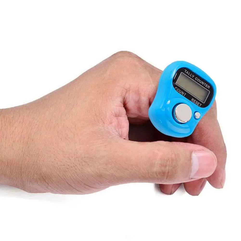 Mini Electronic Finger Counter Hand Tally Clicker Counter Ring Digital Counters Knitting Row Counter New