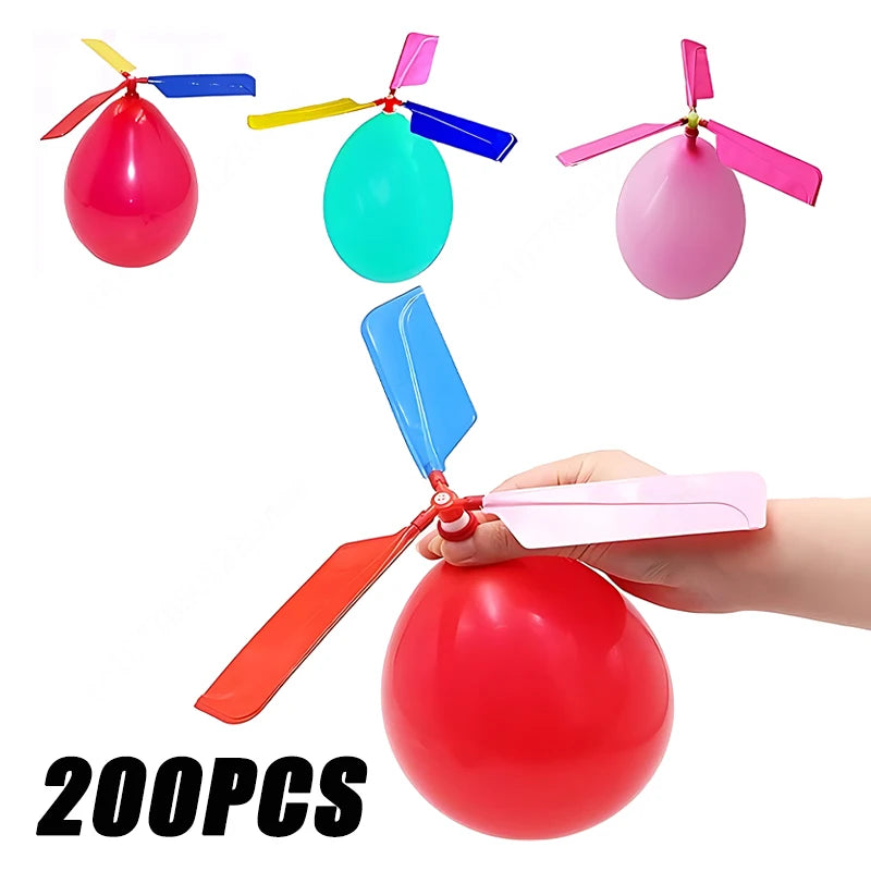 Balloon Aircraft Science and Technology Educational Toys Technology Handmade Diy Balloon Helicopter Children's Creative Toys