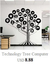 Tech Technology Social Media Wall Decals Information Technology Science Kids Room Playroom Office Classroom Decor Stickers Gifts