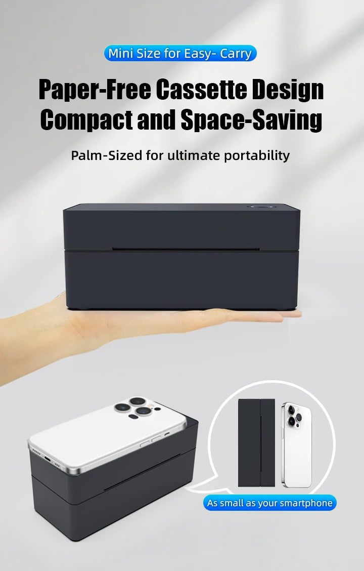4 inch Bluetooth thermal printer for 30mm-110mm Paper DHL,Fedex Express delivery label barcode printer Android iOS Windows