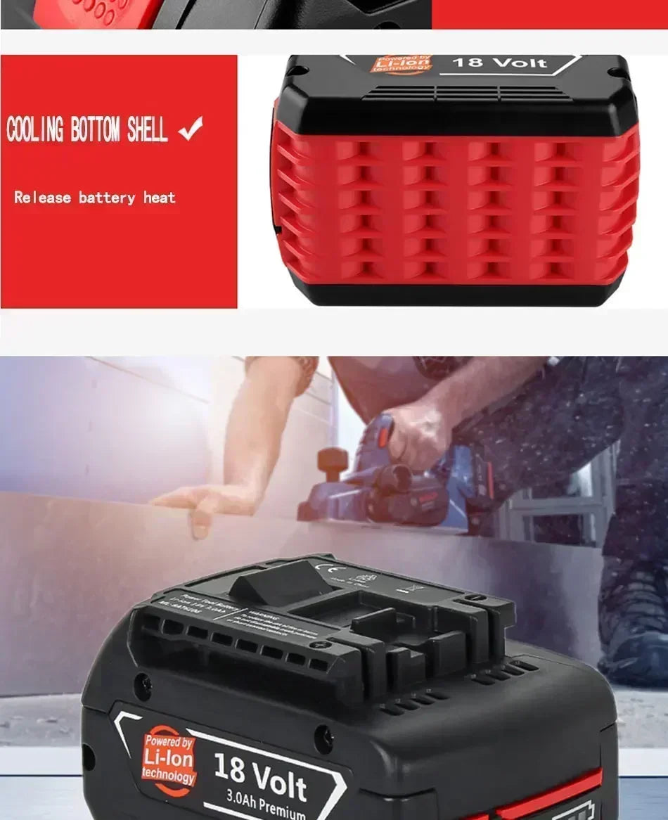 18V Original Lithium Battery Replaceable for BOSCH Battery Pack 6.0AH Original Tool Rechargeable Battery Ultra long life