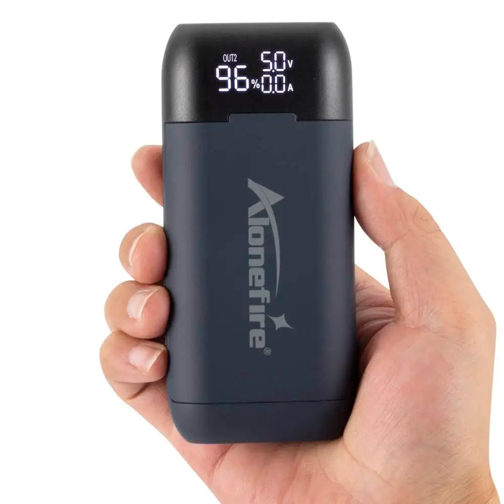 Alonefire PD2 USB Charger 18650/21700 Li-ion Battery 5V 2A USB Power Bank flashlight Torch Battery Charger-Battery Not included