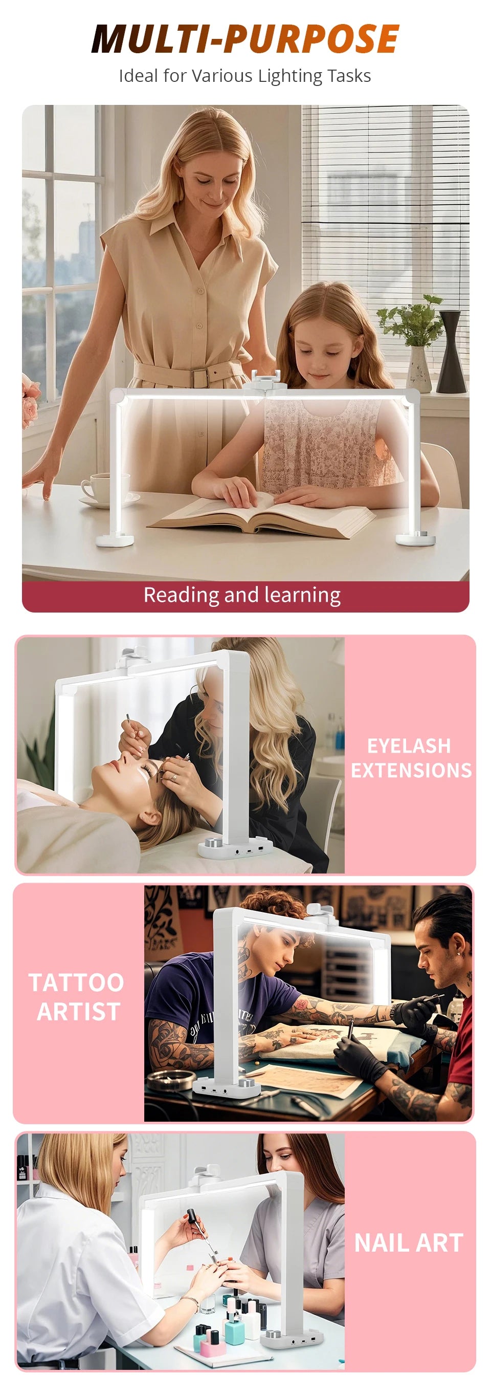 Half moon nail lamp, nail technology lamp,LED nail technology lamp,LED nail lamp,3 color temperature adjustable brightness