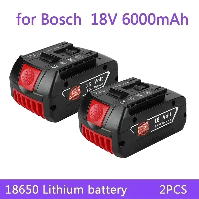 18V Original Lithium Battery Replaceable for BOSCH Battery Pack 6.0AH Original Tool Rechargeable Battery Ultra long life
