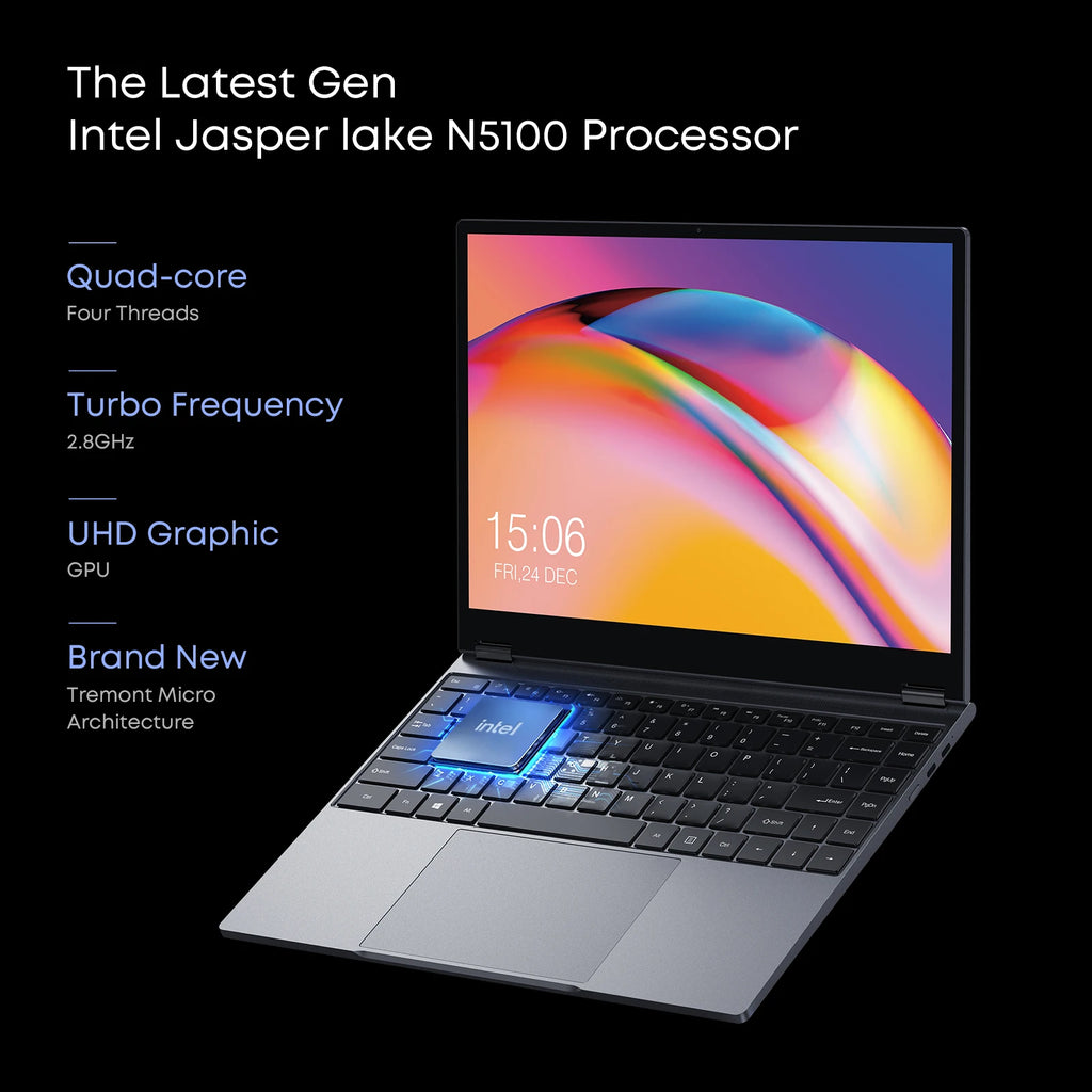 CHUWI FreeBook Laptop Intel N150 Quad Core 16GB LPDDR5 512G SSD Tablet PC 13.5 Inch FHD Touch Screen Windows 11 WIFI6 Desktop