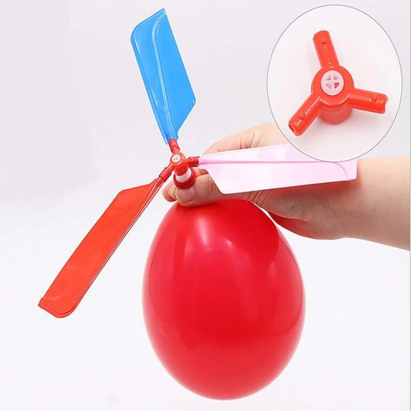 Balloon Aircraft Science and Technology Educational Toys Technology Handmade Diy Balloon Helicopter Children's Creative Toys