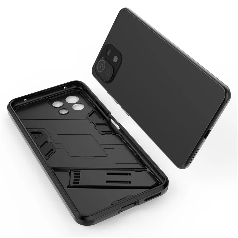 For Xiaomi Mi 11 Lite Case Armor Shockproof Magnetic Back Cover for Mi11 Lite 5G NE Mi 11 Light 11Lite Stand Holder Phone Cases