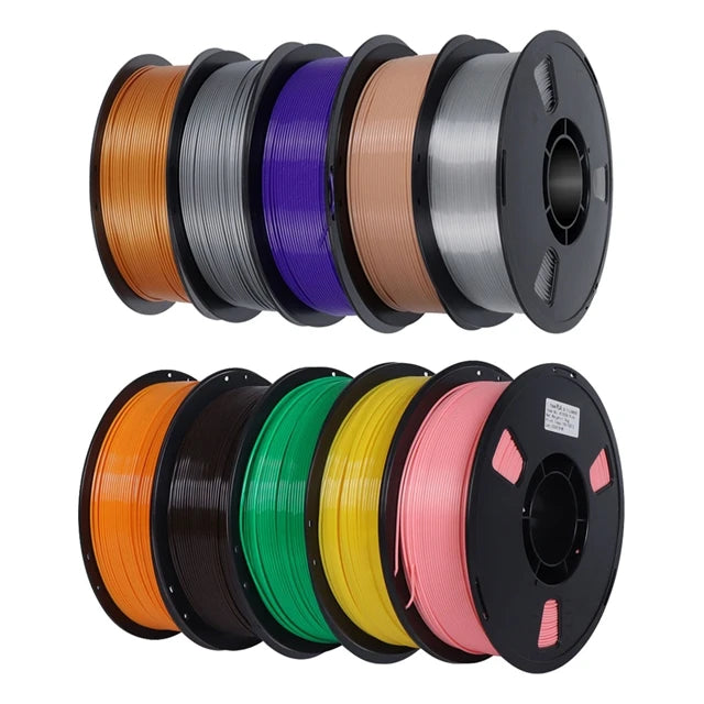 Color 22LBS PLA Filament 1.75mm 10kg 3D Printer Filament Standard 1kg/roll Plastic Spool PLA Multiple Colors Material, 10 Roll