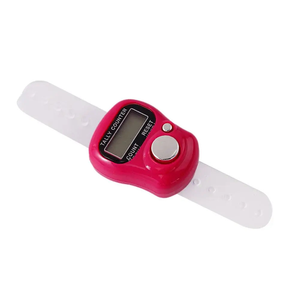 Mini Electronic Finger Counter Hand Tally Clicker Counter Ring Digital Counters Knitting Row Counter New