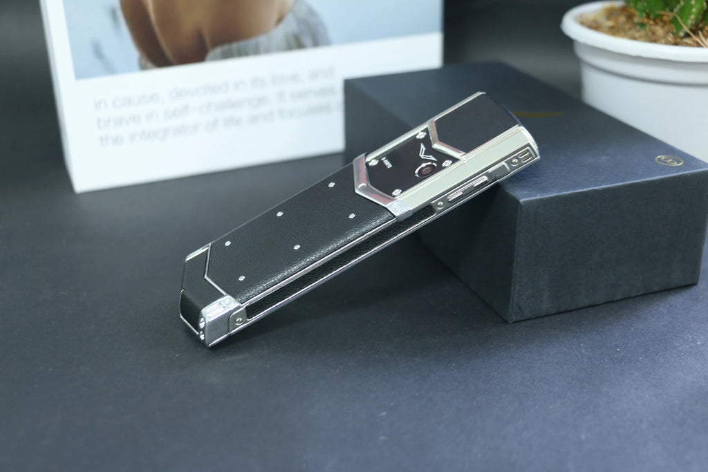 Classic Senior Mobile Phone Elegant Metal Signature Handmade Cellphone Dual SIM Bluetooth Dialer Ebook Luxury Elderly Phone