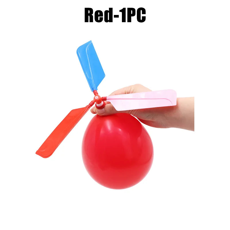 Balloon Aircraft Science and Technology Educational Toys Technology Handmade Diy Balloon Helicopter Children's Creative Toys