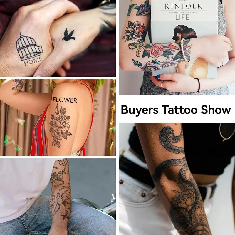 Wireless Thermal Tattoo Printer Bluetooth Tattoo Stencil Printer HD A4 Paper Printer Compatible with Android iOS Phone Tablet PC