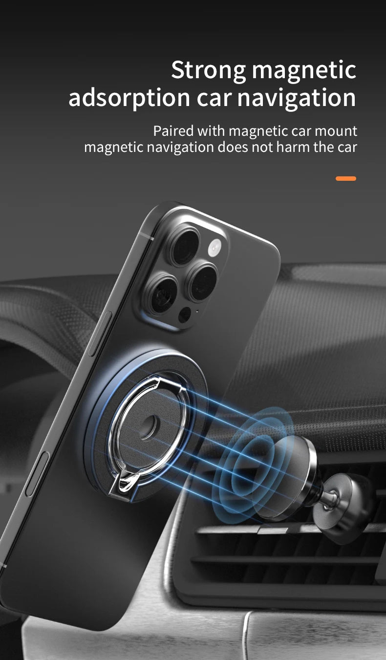 MagSafe Double Sided Magnetic Phone Ring Holder Portable Folding Cellphone Stand Accessory Grip Bracket Support Universal