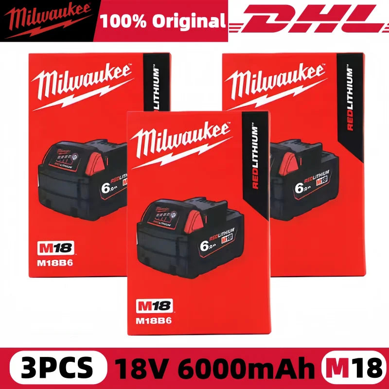 Milwaukee M12 REDLITHIUM HB 6.0Ah Extended Capacity Battery – 12V Rechargeable for M12 Cordless Tools (Model: 48-11-2402)