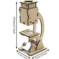 DIY Microscope Excavator fan robot  Model Kit - Science And Technology Trend Toy for Small Projects Educational Experiment