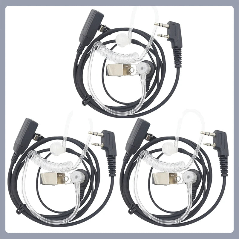 Headset Acoustic 2-Pin K Type for Baofeng Walkie Talkie UV5R UV-13 Pro Air Tube Earpiece UV-21 QuanSheng UV5R Plus UV-K5 UV-K6