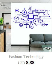 Tech Technology Social Media Wall Decals Information Technology Science Kids Room Playroom Office Classroom Decor Stickers Gifts