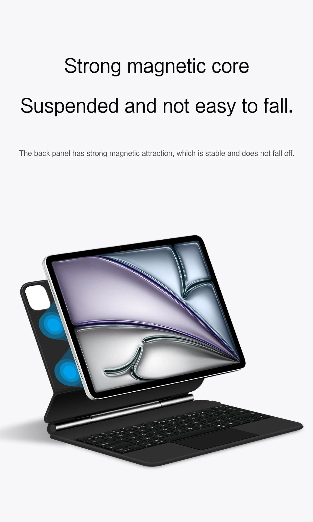 Magic Keyboard For iPad Air 11 inch M3 2025 Air11 M2 7th 6th 5th 4th generation Pro Folio Smart Cover Case Multi-touch Backlight