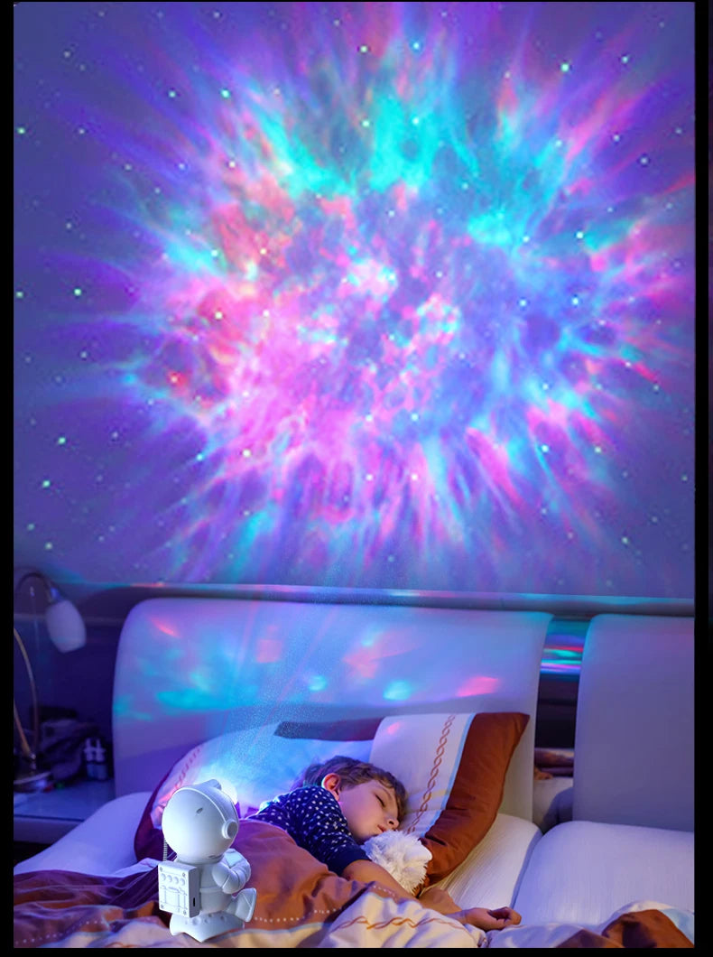 Galaxy Star Projector Night Light Astronaut Space Ceiling LED Lamp for Bedroom Home Decor Kids Gift - Starry Nebula Projector