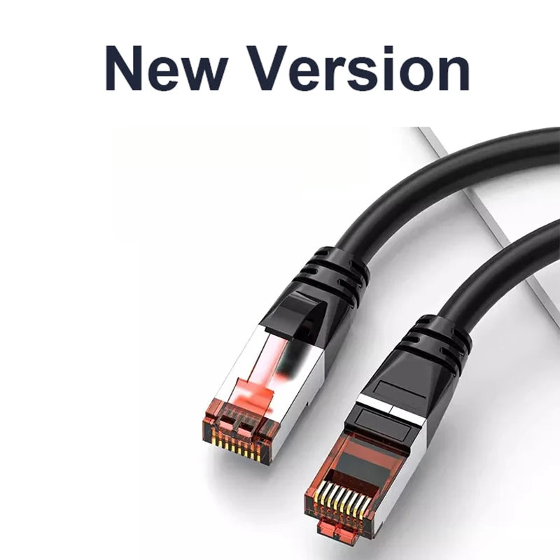 MY-28 2026 New Cat6 Ethernet Cable Gigabit High Speed 100Mbps Internet Cable RJ45 Shielded Network LAN Cord for Laptop Router PC