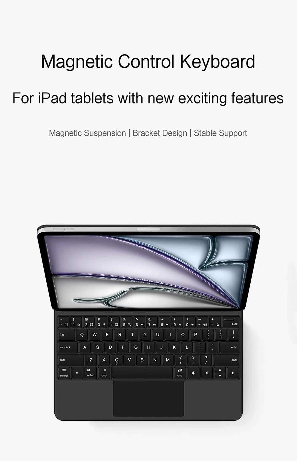 Magic Keyboard For iPad Air 11 inch M3 2025 Air11 M2 7th 6th 5th 4th generation Pro Folio Smart Cover Case Multi-touch Backlight