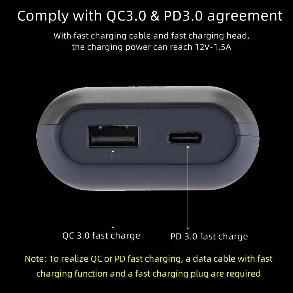 Alonefire PD2 USB Charger 18650/21700 Li-ion Battery 5V 2A USB Power Bank flashlight Torch Battery Charger-Battery Not included