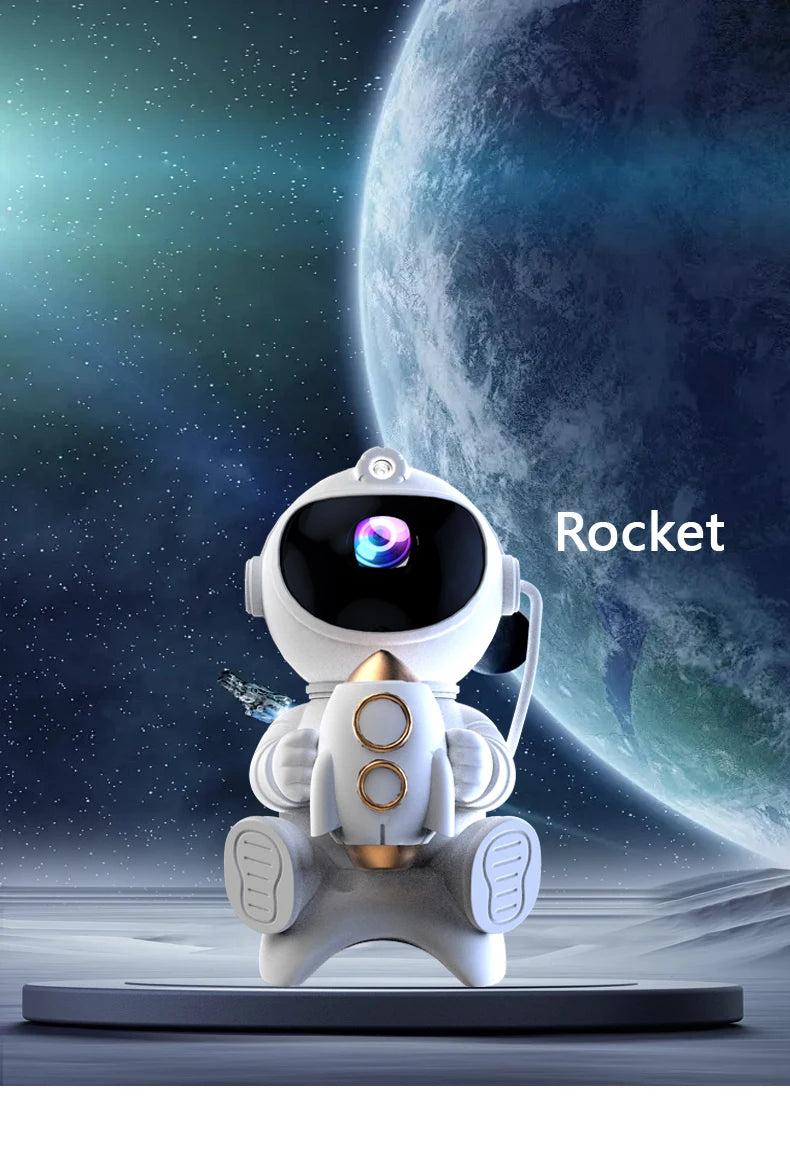 Galaxy Star Projector Night Light Astronaut Space Ceiling LED Lamp for Bedroom Home Decor Kids Gift - Starry Nebula Projector